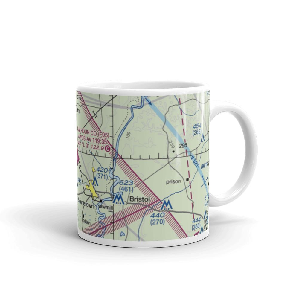 Calhoun County Airport (F95) VFR Sectional  Mug 