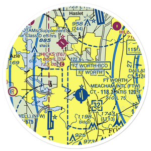 Saginaw Airport (F04) VFR Sectional Sticker (20 mile)