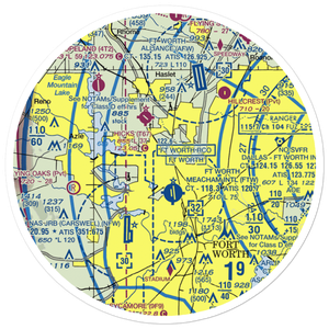 Saginaw Airport (F04) VFR Sectional Sticker (30 mile)