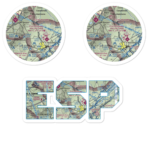 Birchwood-Pocono Airport (ESP) VFR Sectional Sticker Pack