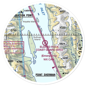 Eldred Rock Cg Heliport (ERO) VFR Sectional Sticker (20 mile)