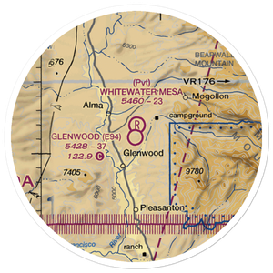 Glenwood Airport (E94) VFR Sectional Sticker (20 mile)