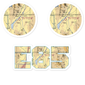 Denio Junction Airport (E85) VFR Sectional Sticker Pack