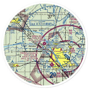 Sierra Sky Park Airport (E79) VFR Sectional Sticker (30 mile)