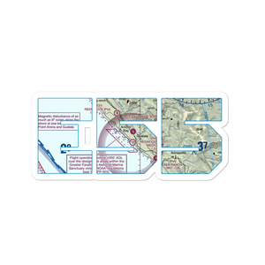 Ocean Ridge Airport (E55) VFR Sectional Sticker