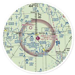 Engler Field airport (E53) VFR Sectional Sticker (30 mile)