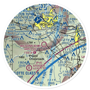 Wilson's Airport (E40) VFR Sectional Sticker (20 mile)