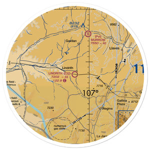 Lindrith Airpark (E32) VFR Sectional Sticker (30 mile)