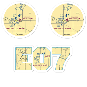 Tatum Airport (18T) VFR Sectional Sticker Pack