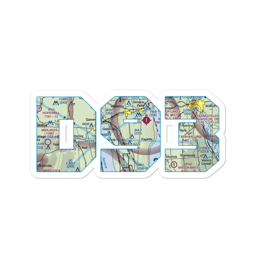 Airtrek Airport (D93) VFR Sectional Sticker 
