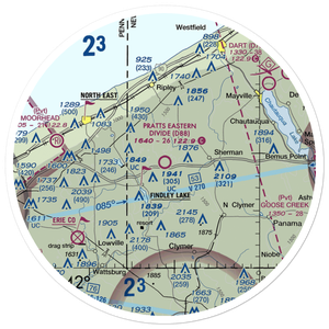 Pratt's Eastern Divide Airport (D88) VFR Sectional Sticker (30 mile)