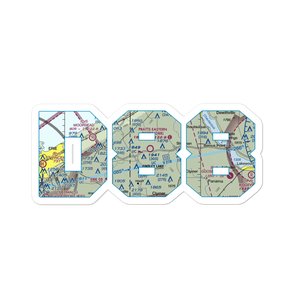 Pratt's Eastern Divide Airport (D88) VFR Sectional Sticker