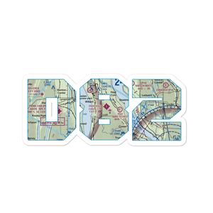 Ovid Airport (D82) VFR Sectional Sticker