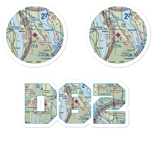 Ovid Airport (D82) VFR Sectional Sticker Pack