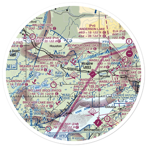 Blodget Lake Seaplane Base (D75) VFR Sectional Sticker (30 mile)