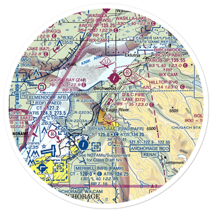 D&C Fire Lake Flying Club Seaplane Base (D72) VFR Sectional Sticker (30 mile)