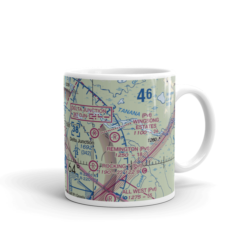 Delta Junction Airport (D66) VFR Sectional  Mug 