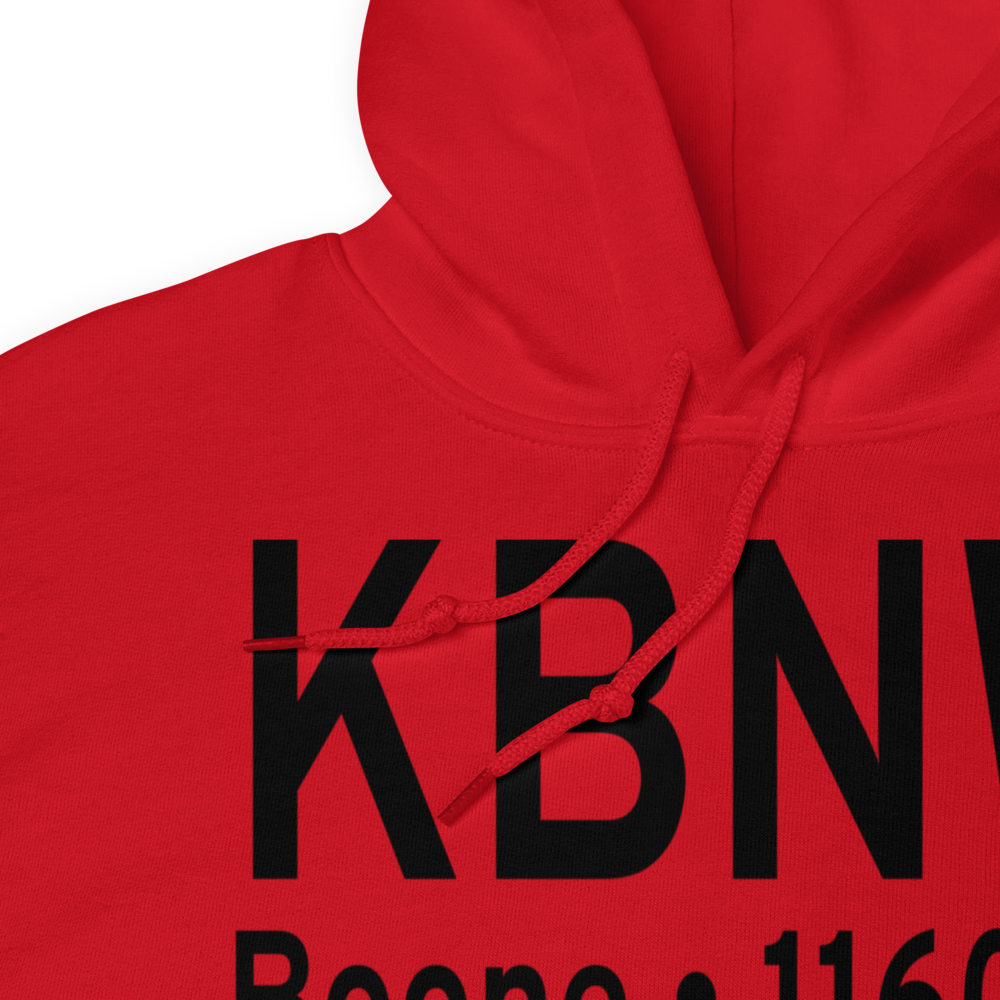 Boone Municipal Airport (KBNW) ICAO Hoodie Sweatshirt 
