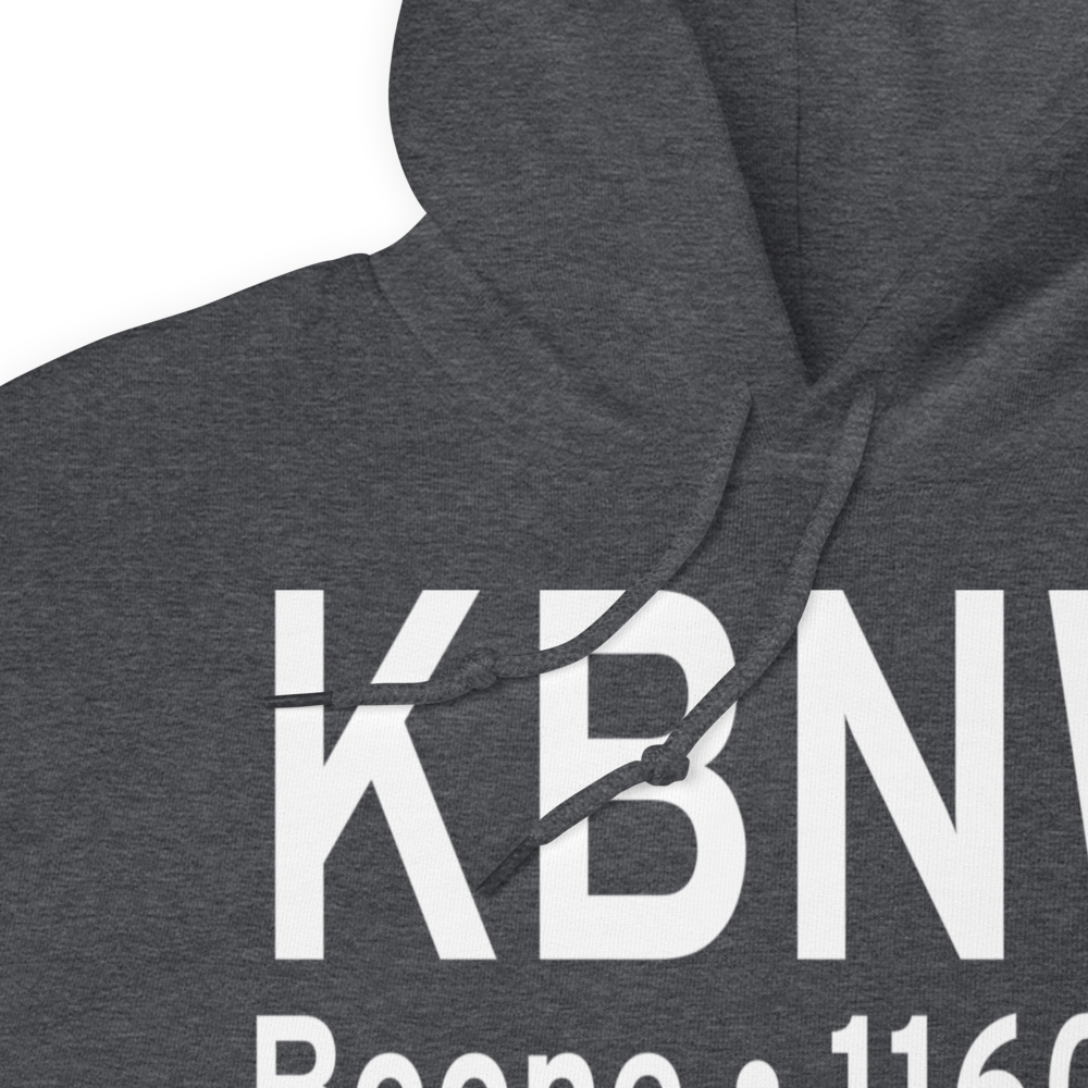 Boone Municipal Airport (KBNW) ICAO Hoodie Sweatshirt 