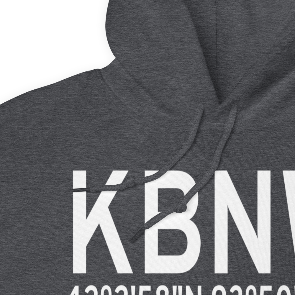 Boone Municipal Airport (KBNW) ICAO Hoodie Sweatshirt 