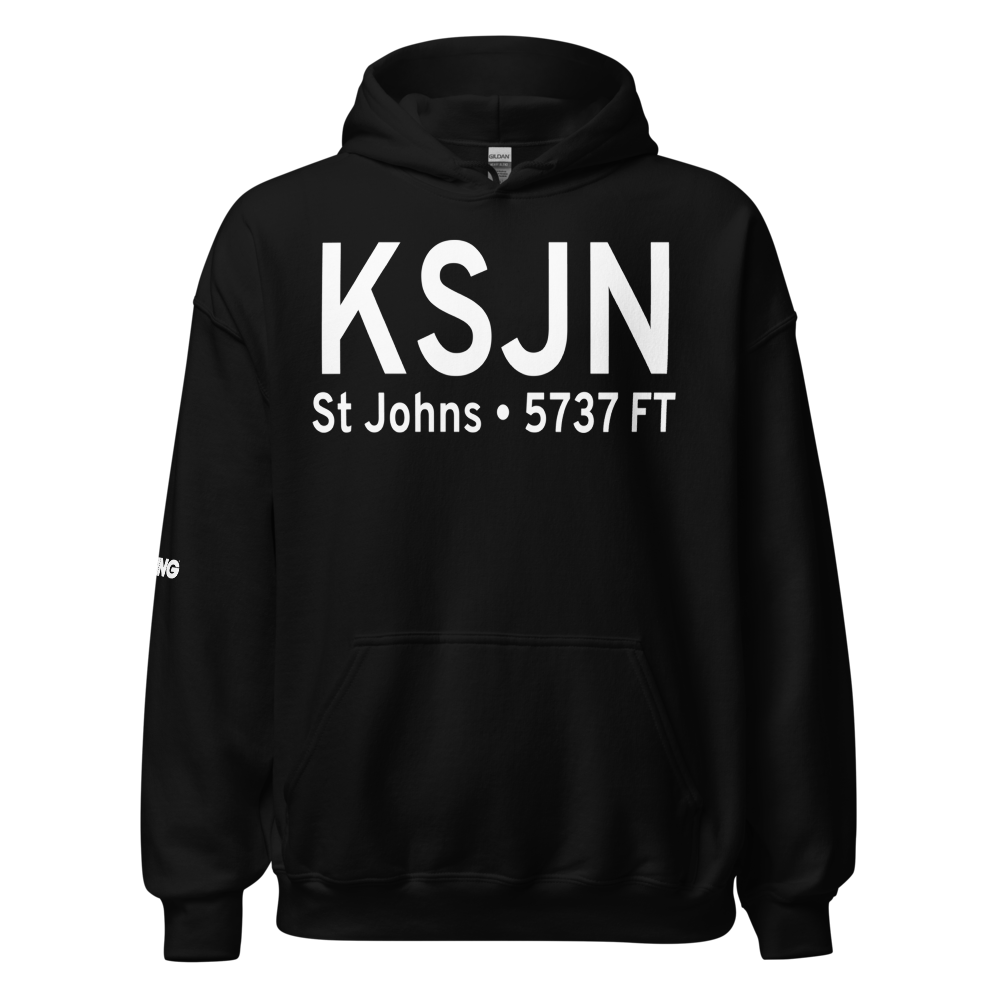 St Johns Industrial Air Park (KSJN) ICAO Hoodie Sweatshirt 