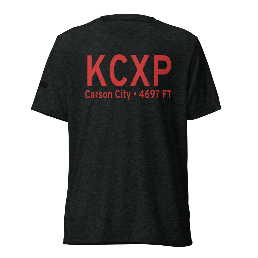 Carson Airport (KCXP) ICAO Tri-blend T-Shirt 
