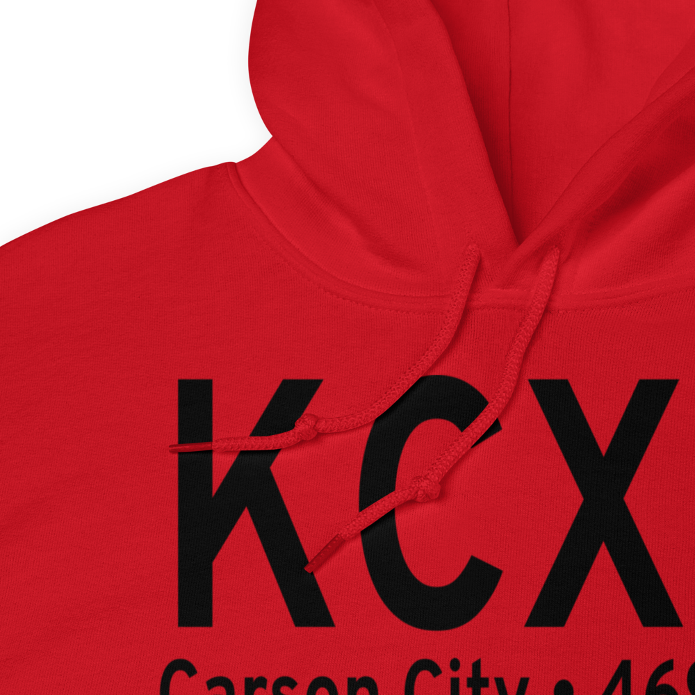 Carson Airport (KCXP) ICAO Hoodie Sweatshirt 
