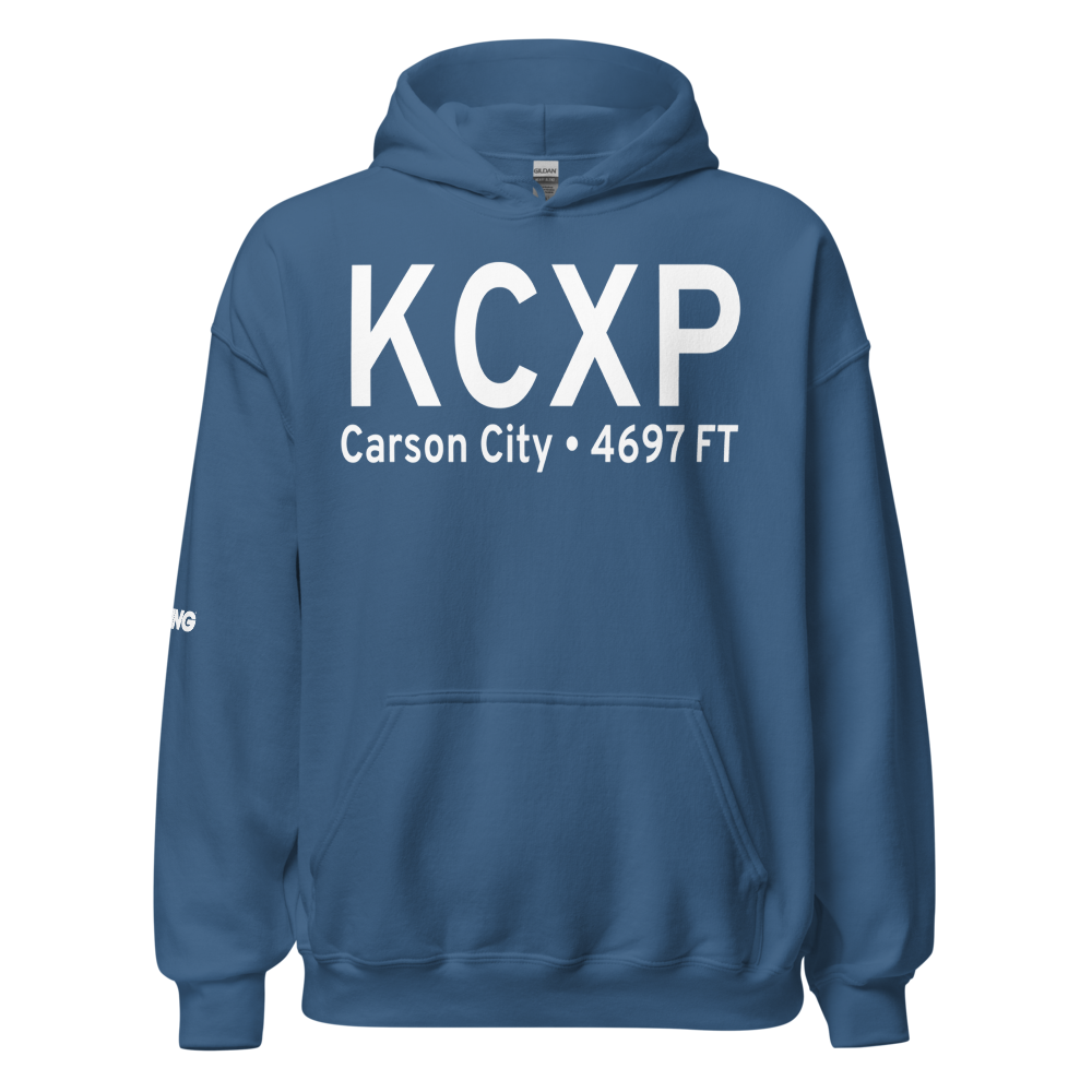 Carson Airport (KCXP) ICAO Hoodie Sweatshirt 