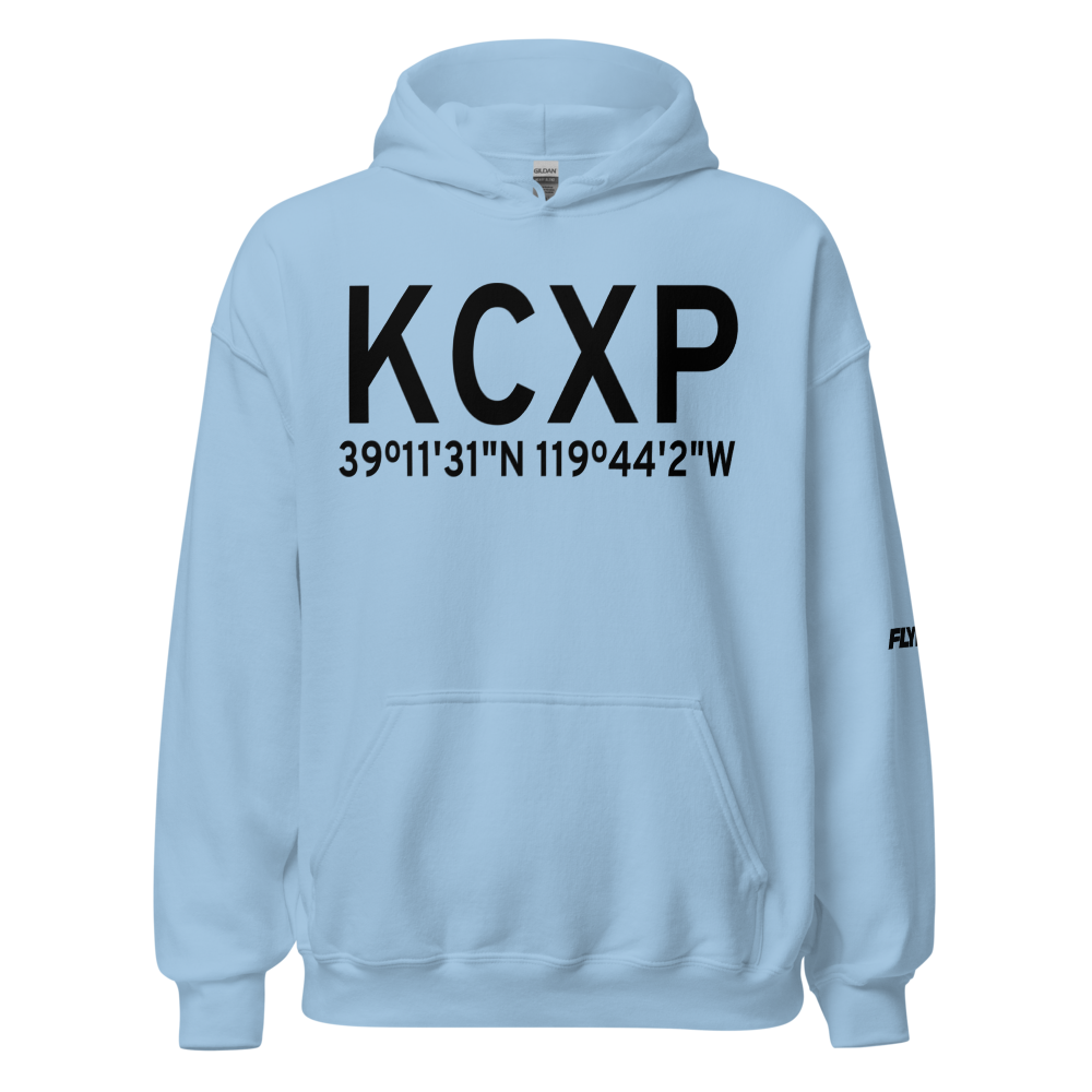 Carson Airport (KCXP) ICAO Hoodie Sweatshirt 