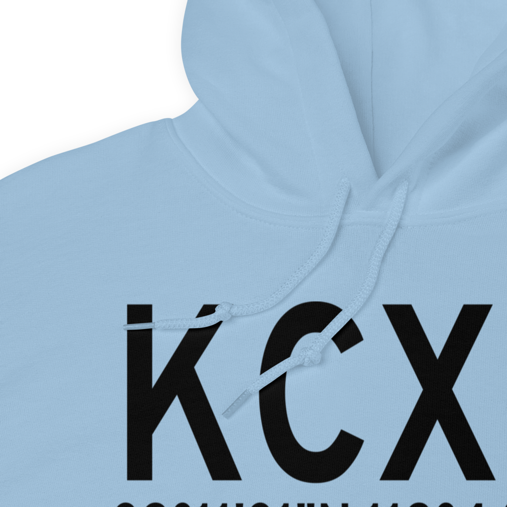 Carson Airport (KCXP) ICAO Hoodie Sweatshirt 