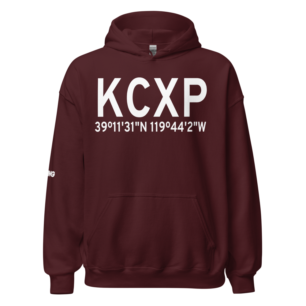 Carson Airport (KCXP) ICAO Hoodie Sweatshirt 