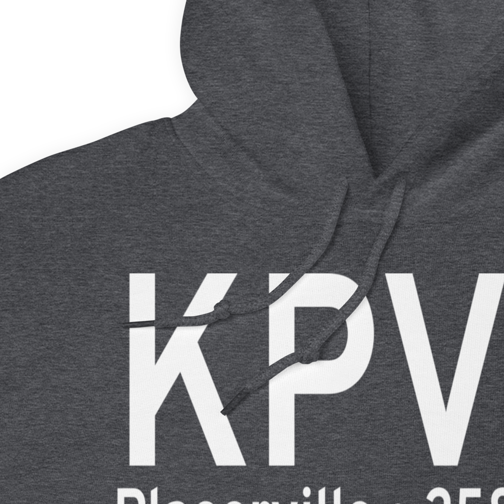 Placerville Airport (KPVF) ICAO Hoodie Sweatshirt 