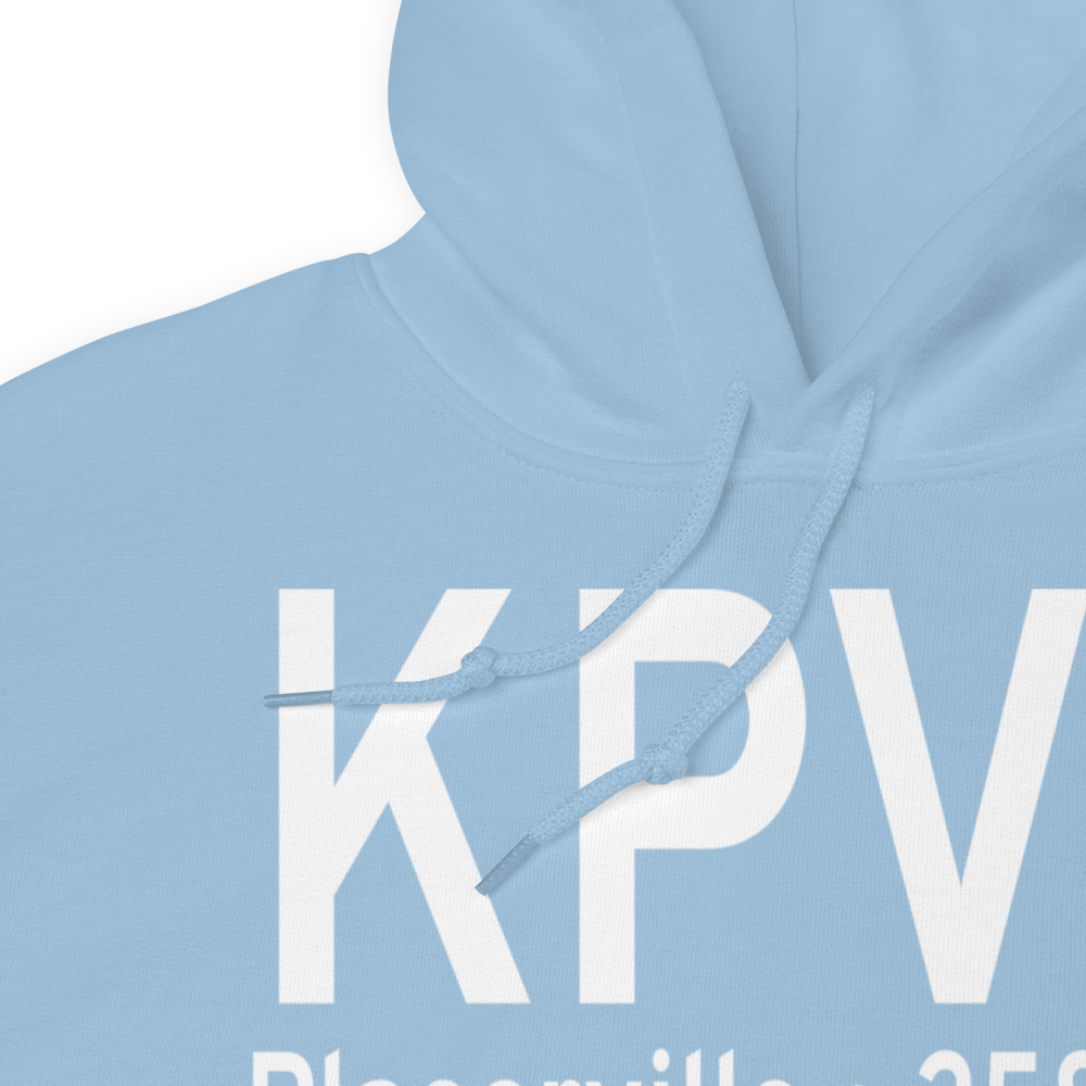 Placerville Airport (KPVF) ICAO Hoodie Sweatshirt 