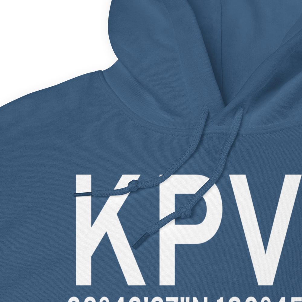 Placerville Airport (KPVF) ICAO Hoodie Sweatshirt 