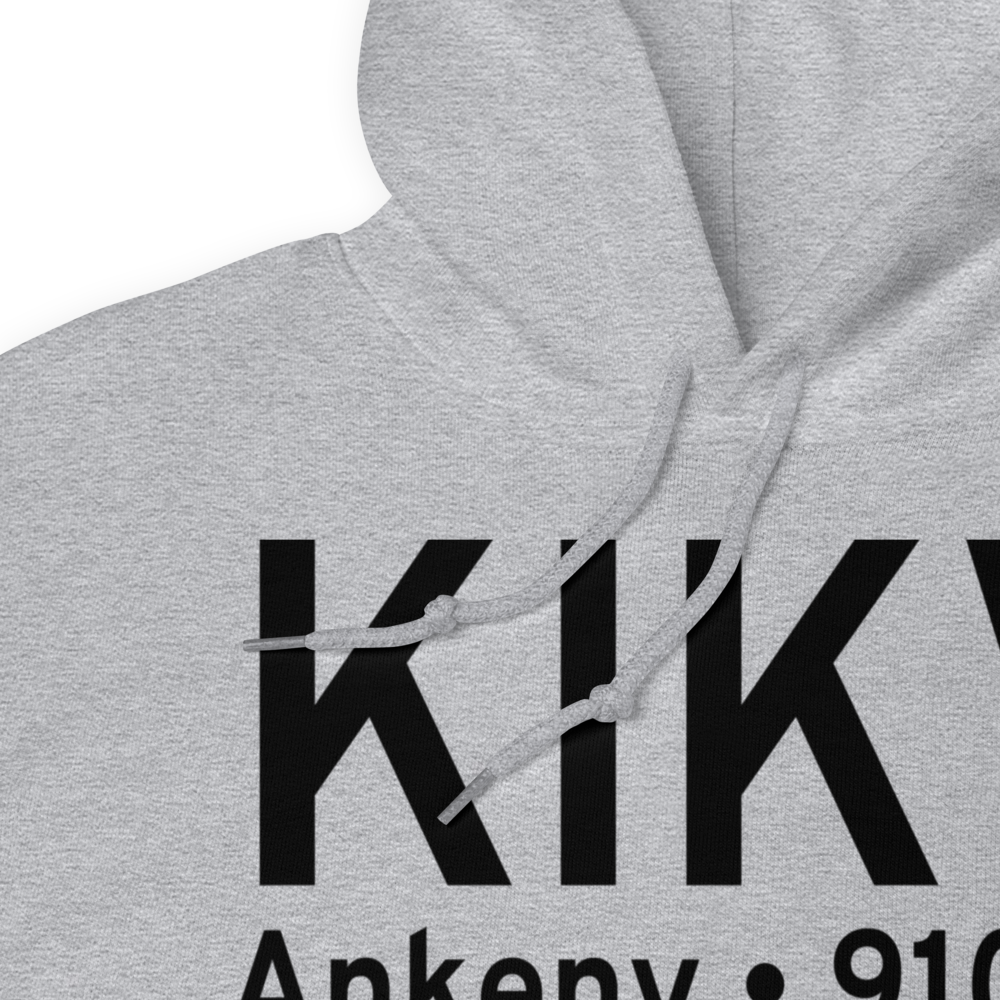 Ankeny Regional Airport (KIKV) ICAO Hoodie Sweatshirt 