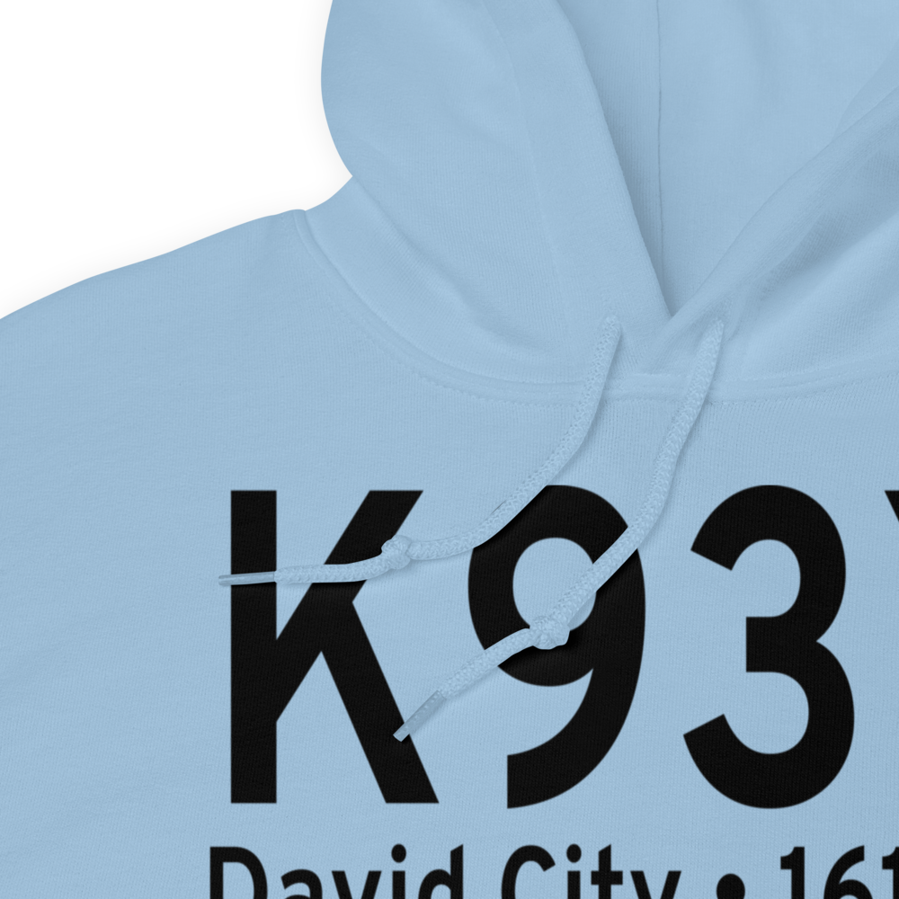 David City Municipal Airport (K93Y) ICAO Hoodie Sweatshirt 