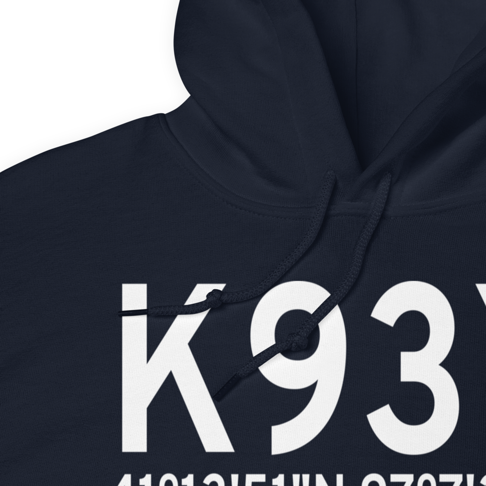 David City Municipal Airport (K93Y) ICAO Hoodie Sweatshirt 