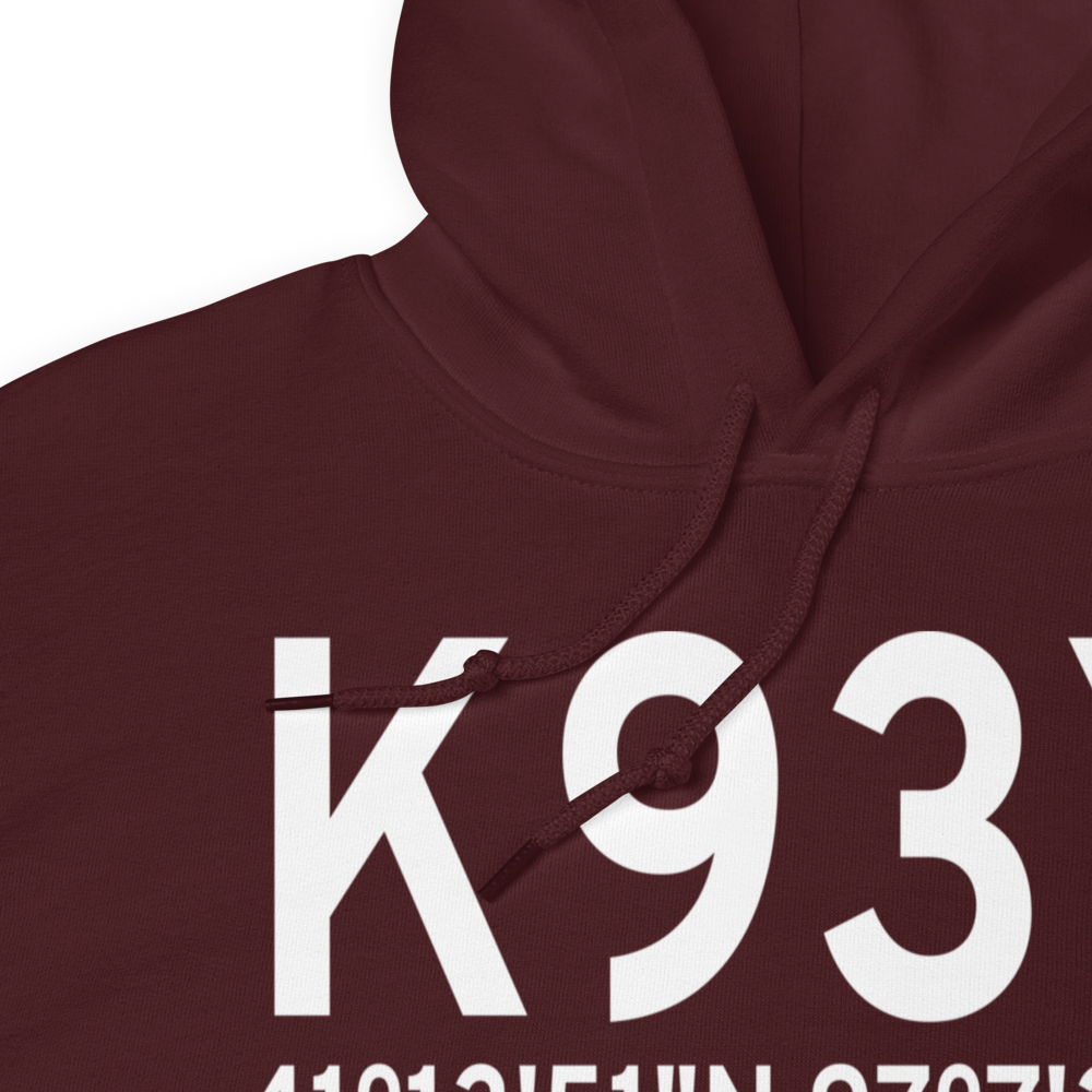 David City Municipal Airport (K93Y) ICAO Hoodie Sweatshirt 