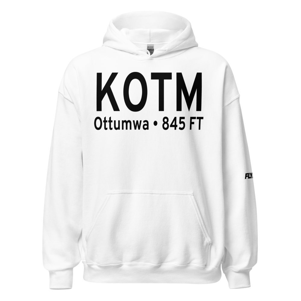 Ottumwa Regional Airport (KOTM) ICAO Hoodie Sweatshirt 