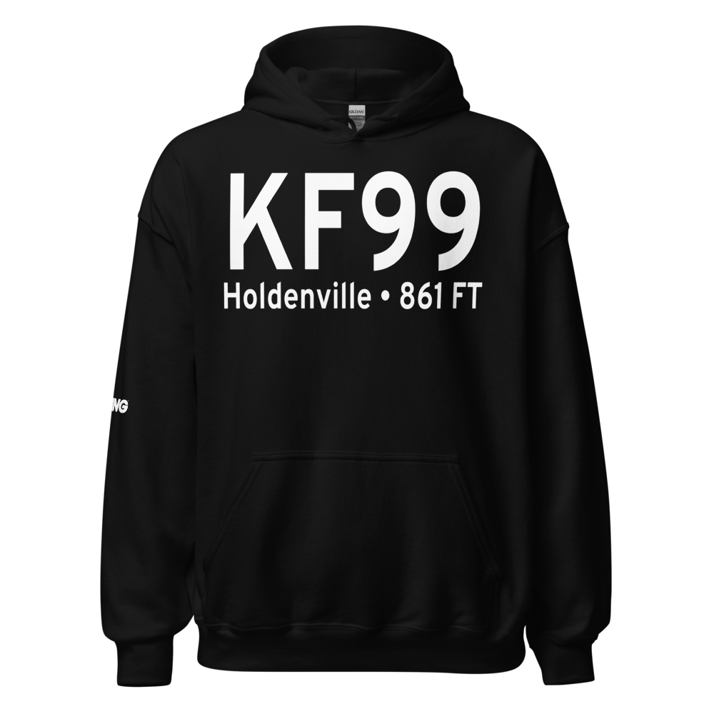 Holdenville Municipal Airport (KF99) ICAO Hoodie Sweatshirt 