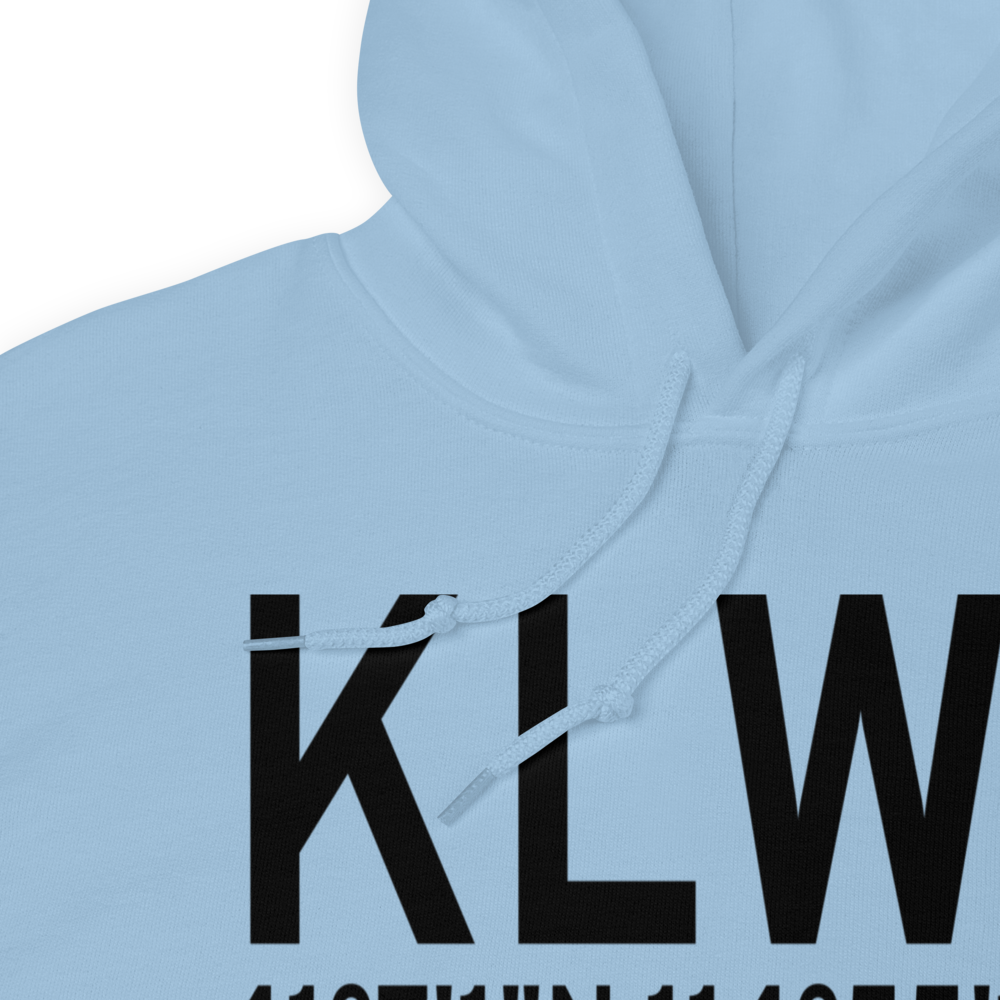 Wells Municipal Airport/Harriet Field (KLWL) ICAO Hoodie Sweatshirt 