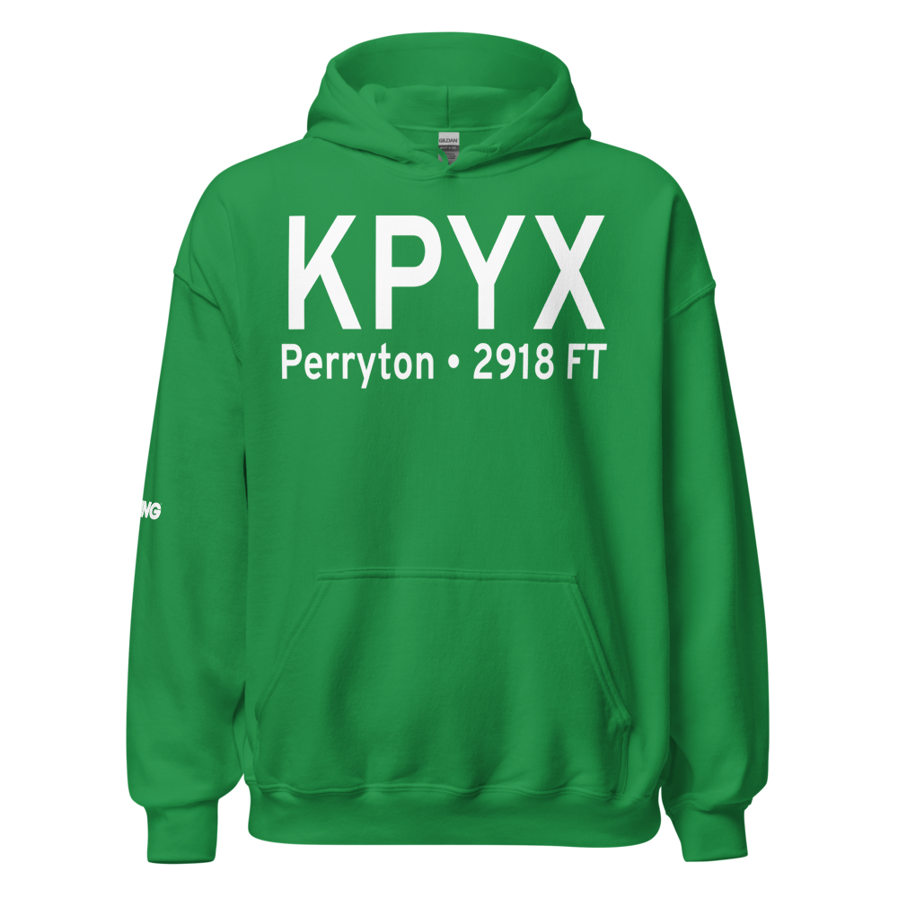 Perryton Ochiltree County Airport (KPYX) ICAO Hoodie Sweatshirt 