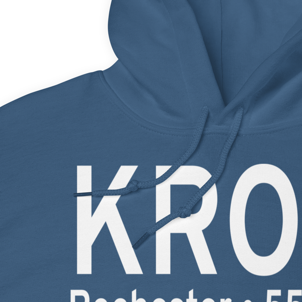 Greater Rochester International Airport (KROC) ICAO Hoodie Sweatshirt 