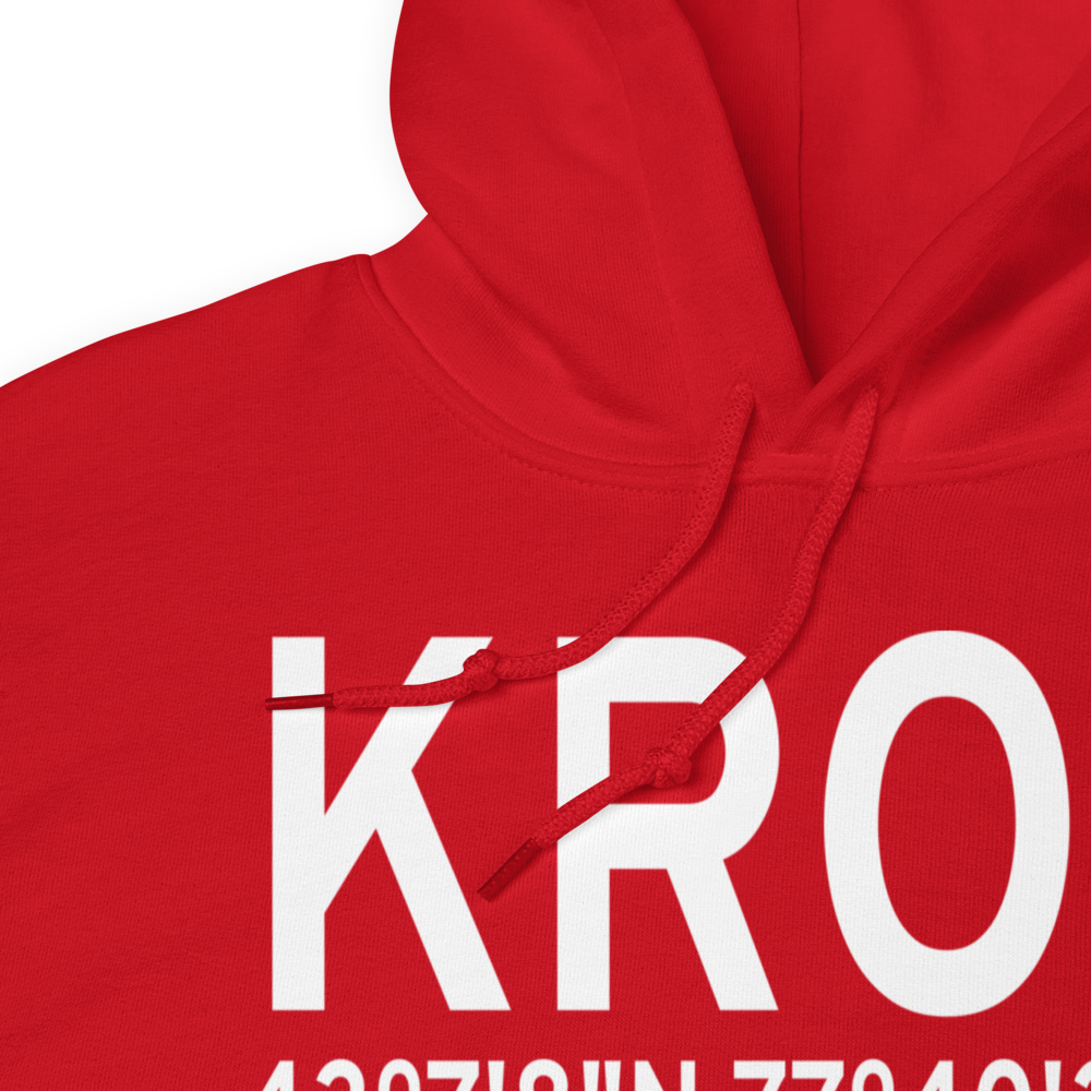 Greater Rochester International Airport (KROC) ICAO Hoodie Sweatshirt 