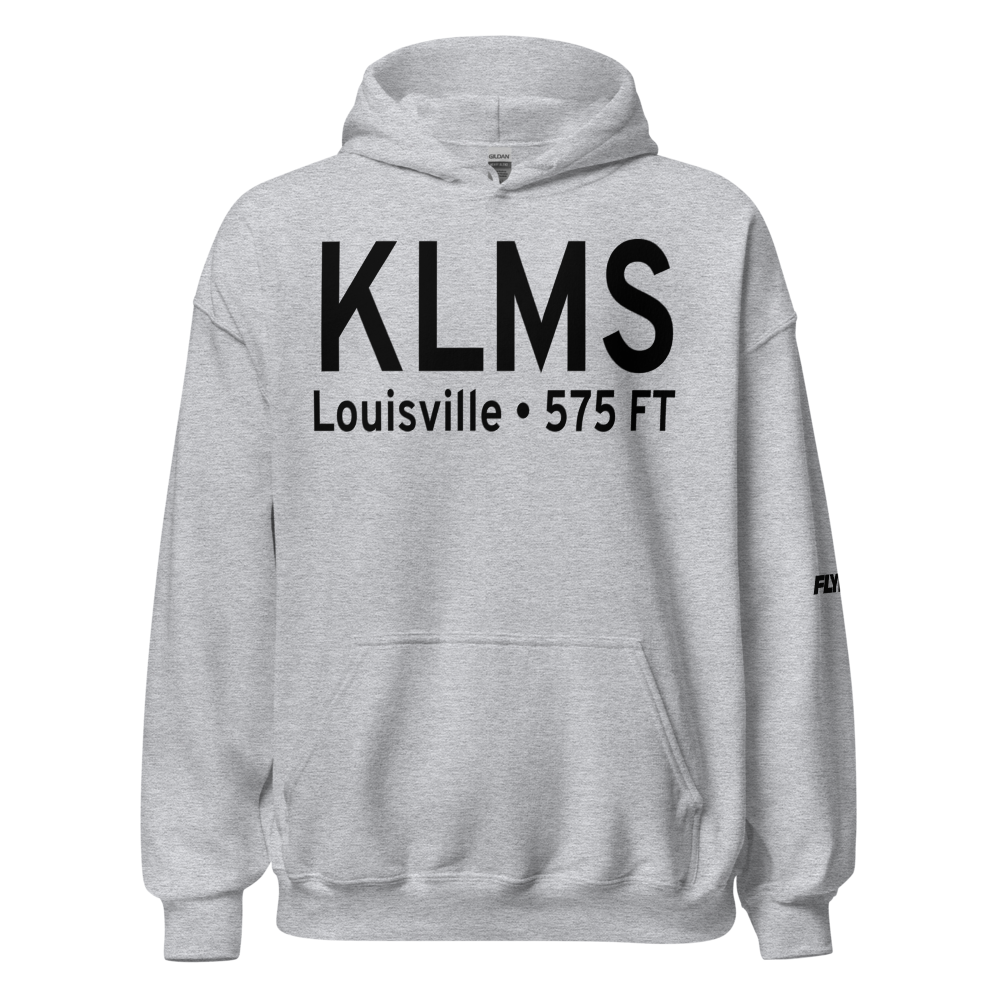 Louisville Winston County Airport (KLMS) ICAO Hoodie Sweatshirt 