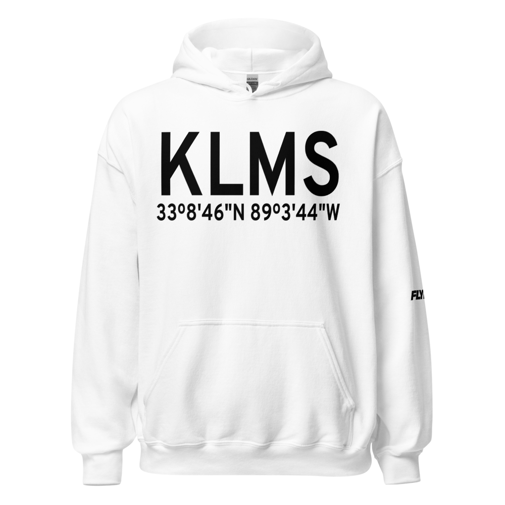 Louisville Winston County Airport (KLMS) ICAO Hoodie Sweatshirt 