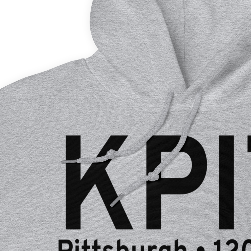 Pittsburgh International Airport (KPIT) ICAO Hoodie Sweatshirt 