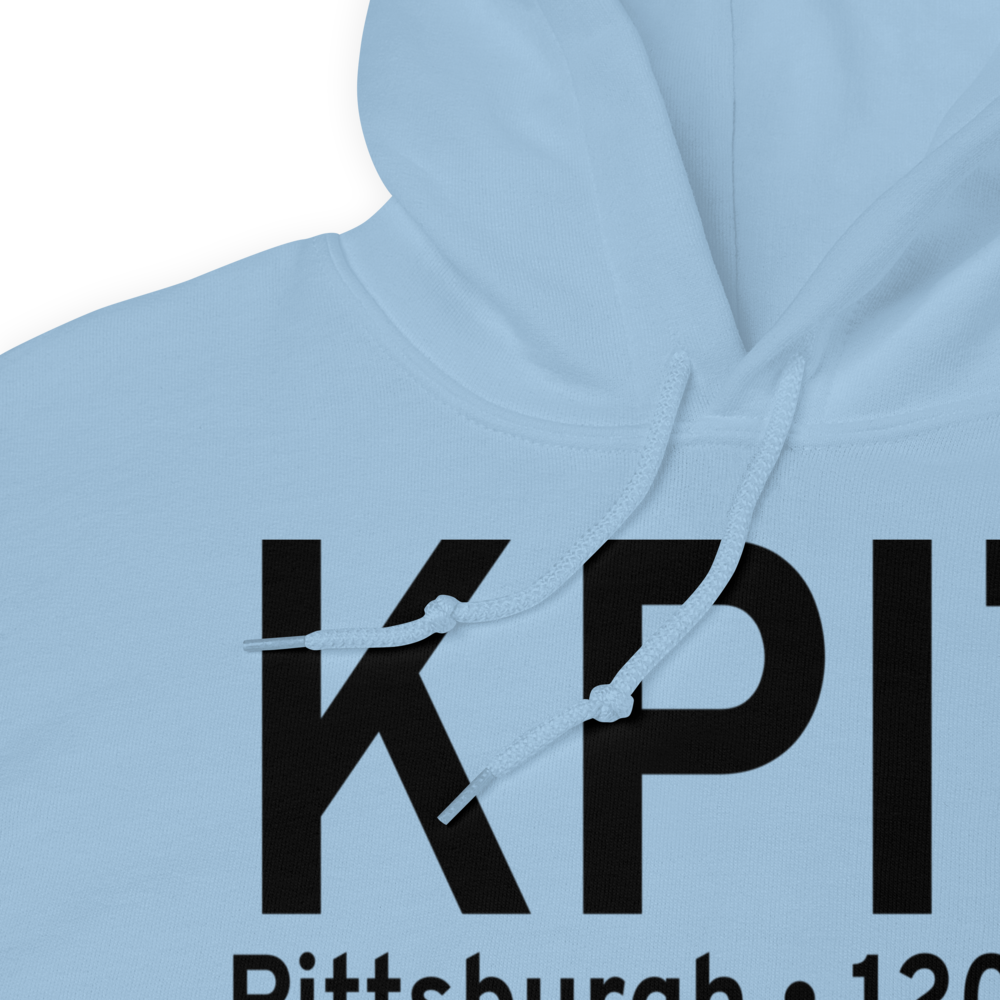 Pittsburgh International Airport (KPIT) ICAO Hoodie Sweatshirt 