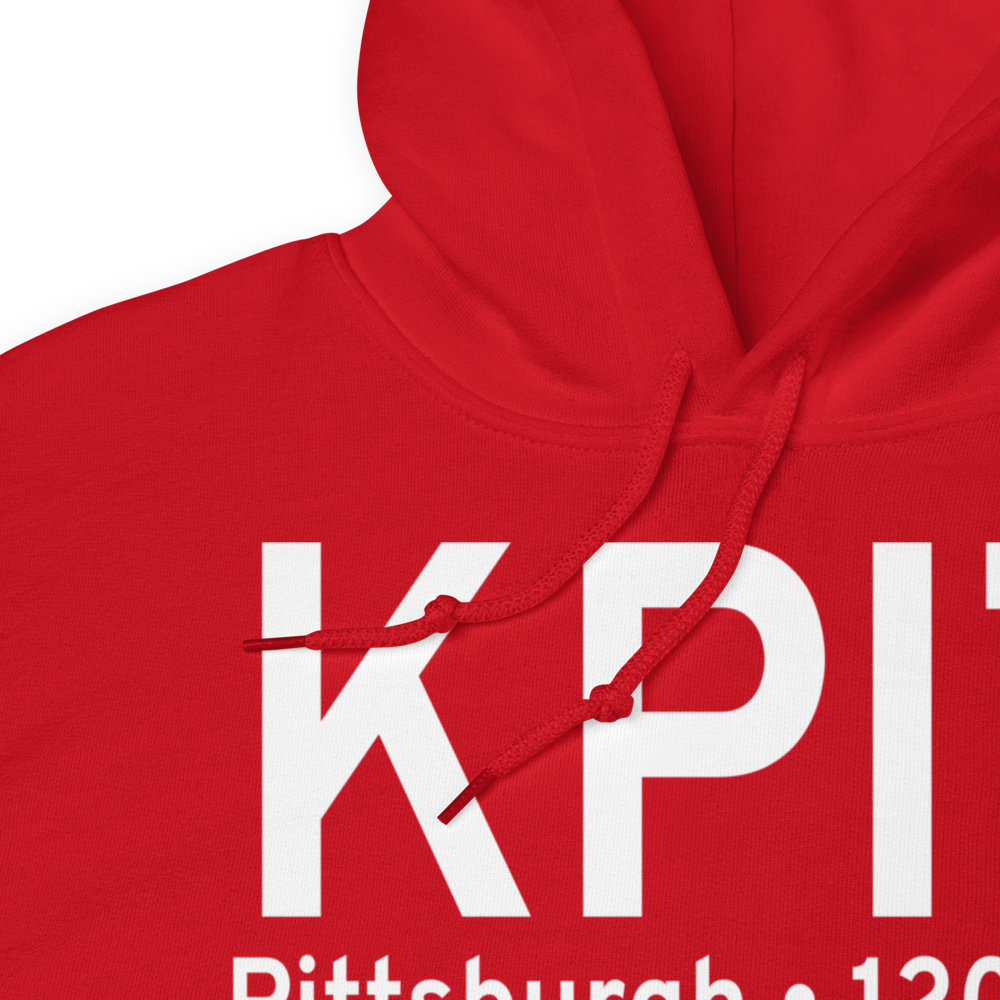Pittsburgh International Airport (KPIT) ICAO Hoodie Sweatshirt 