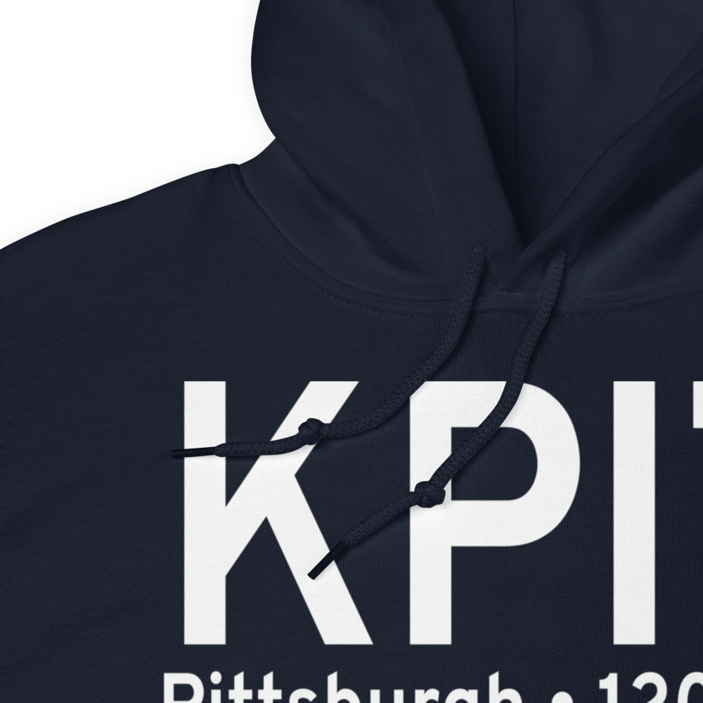 Pittsburgh International Airport (KPIT) ICAO Hoodie Sweatshirt 